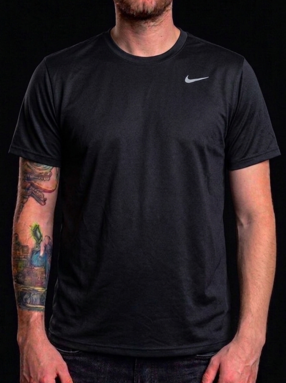 Men's Nike Dri-FIT Black Athletic T-Shirt Size L